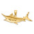 14K 2-D Textured Marlin Fish Charm K7442