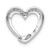 14k White Gold 1/15ct. Diamond Heart Chain Slide PM4894-007-WA