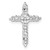 14k White Gold Diamond Cross Chain Slide Mounting PM4952-100-W
