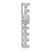 14k White Gold Diamond Cross Chain Slide Mounting PM4953-125-W
