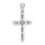 14K White Gold Polished Cross Charm K8501W