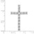 14k White Gold Diamond Latin Cross Pendant PM4980-100-WA
