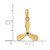14K 3-D w/ 3 Blades Propeller Charm K8064