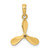 14K 3-D w/ 3 Blades Propeller Charm K8064