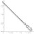 14k WG 1.2mm D/C Cable Chain PEN332W-9