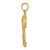 14K 2-D Textured Single Palm Tree Charm K8080