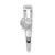 14k White Gold 1/20ct. Diamond Cross Pendant PM4061-006-WA