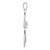 14k White Gold Cross Pendant Mounting PM5014-005-W