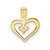 14k Heart Pendant Mounting PM4817-002-Y