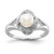 Sterling Silver Rhodium-plated Diam. & FW Cultured Pearl Ring QBR12JUN-9