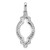 14k White Gold 1/4ct. Diamond Fancy Pendant PM3927-025-WA