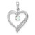 14k White Gold Created Opal and Diamond Heart Pendant PM7005-OP-001-WA