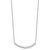 14k White Gold Diamond Curved Bar Necklace PM1005-050-WA-18