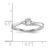 Sterling Silver Rhodium-plated CZ & Diamond Birthstone Ring QBR25APR-6