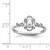 Sterling Silver Rhodium-plated White Topaz & Diam. Ring QBR21APR-5
