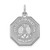Sterling Silver Rhodium-plated My Confirmation Disc Charm QC2394