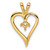 14k Heart Pendant Mounting PM4823-010-Y