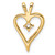 14k Heart Pendant Mounting PM4823-010-Y