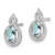 Sterling Silver Rhodium-plated Aquamarine & Diam. Earrings QBE18MAR