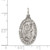 Sterling Silver Antiqued St. Christopher Medal QC456