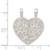 Sterling Silver Best Friend 2-piece break apart Heart Charm QC607