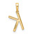 14K Diamond Letter K Initial Pendant PM9798K-007-YA