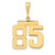 14k Medium Polished Number 85 Charm MP85