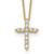 14k Diamond Cross 18 inch Necklace PM1000-050-YA