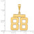 14k Medium Polished Number 88 Charm MP88