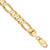 10k 8.75mm Concave Open Figaro Chain 10LF220-8