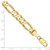 10k 8.75mm Concave Open Figaro Chain 10LF220-8