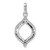 14k White Gold 1/4ct. Diamond Fancy Pendant PM3701-025-WA