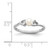 Sterling Silver Rhodium-plated FW Cultured Pearl Ring QBR15JUN-6