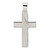 Sterling Silver Polished Cross Pendant QC8178