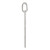 Sterling Silver Polished Cross Pendant QC8178