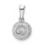 14k White Gold 1/2ct. Diamond Circle Cluster Pendant PM4750-050-WA