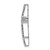 14k White Gold 1/4ct. Diamond Cross Chain Slide PM5140-025-WA