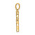 14K Diamond Letter F Initial Pendant PM5222F-013-YA