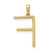 14K Diamond Letter F Initial Pendant PM5222F-013-YA