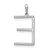 14K White Gold Diamond Letter E Initial Pendant PM5222E-010-WA