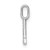 14K White Gold Diamond Letter L Initial Pendant PM8367L-003-WA