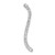 14K White Gold Lab Grown Diamond VS/SI FGH Fancy Chain Slide PM3869-042-WLG