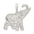 Sterling Silver Elephant Charm QC2557