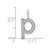 14K White Gold Diamond Lower Case Letter P Initial Pendant PM8368P-010-WA