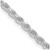 Sterling Silver Rhodium-plated 2.75mm Diamond-cut Rope Chain QDC060R-26