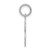 Sterling Silver Rhodium-plated Happy Birthday Disc Charm QC2464