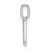 14K White Gold Diamond Letter U Initial Pendant PM8367U-006-WA