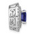 14K White Gold Lab Grown VS/SI FGH Dia & Created Blue Sapphire Pendant PM7503-CSA-063-WLG