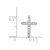14k White Gold Diamond Cross Pendant PM4963-013-WA