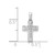 10K White Gold Diamond Cross Pendant PM4964-004-1WA